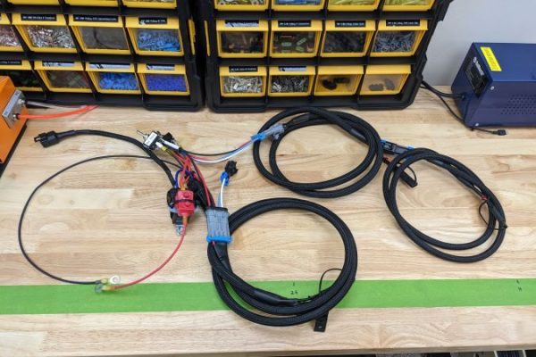 Assembled updated wiring harness for the LGM-100