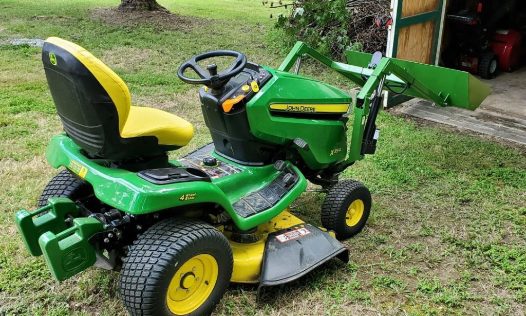 Customer photo of the front end loader installed