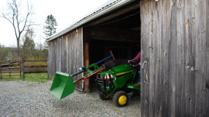 LGM-100 owner Dan loading mulch in his New Jersey yard