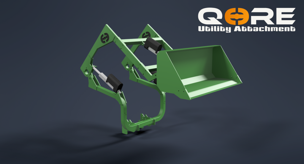 John Deere X500 loader attachment