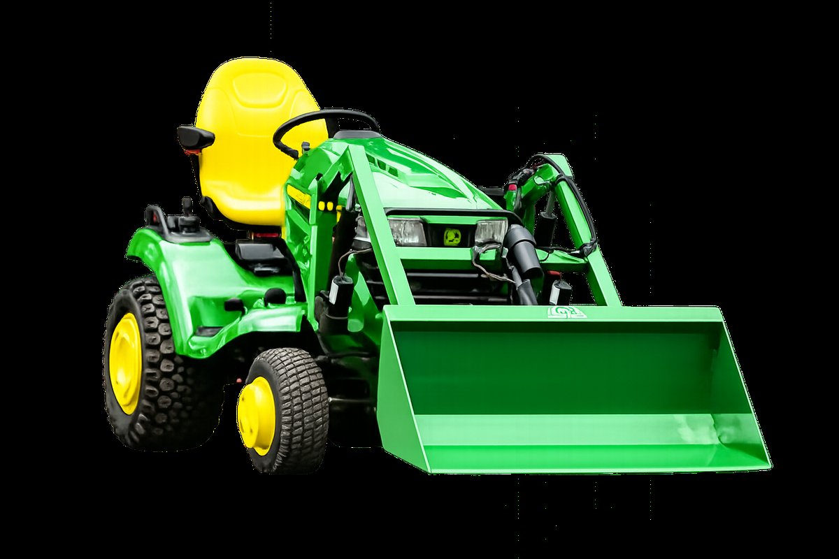 LGM-100 Front-End Loader mounted on a John Deere lawn tractor
